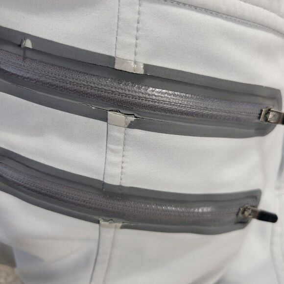 Athleta Skirt Womens 8 Gray Fleece Lined Drawstring Zip Pockets - Picture 7 of 9